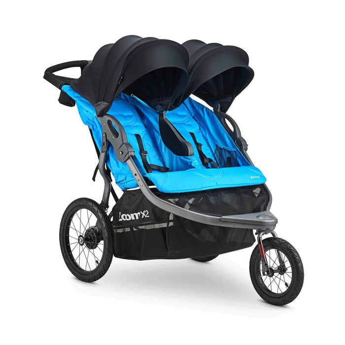 used Joovy Zoom X2 Double Jogging Stroller, 2021, Glacier