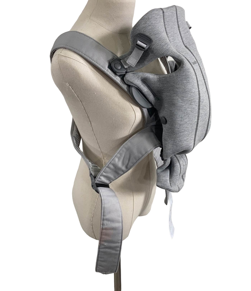 secondhand BabyBjorn Baby Carrier Mini, Light Gray 3D Jersey