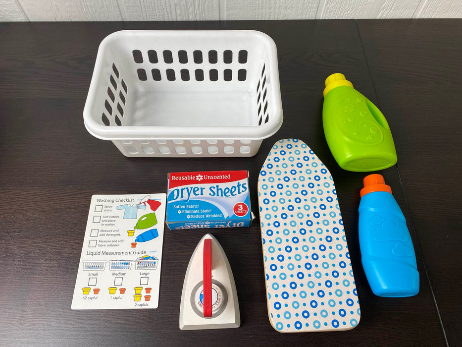 secondhand Melissa & Doug Laundry Basket Play Set