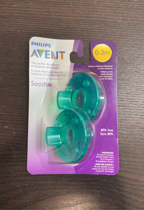 secondhand Philips Avent Soothie Pacifiers, 0-3 Months, 2-Pack