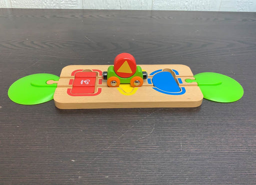 used Hape E3810 Color & Shape Sorting Track Wooden Toy