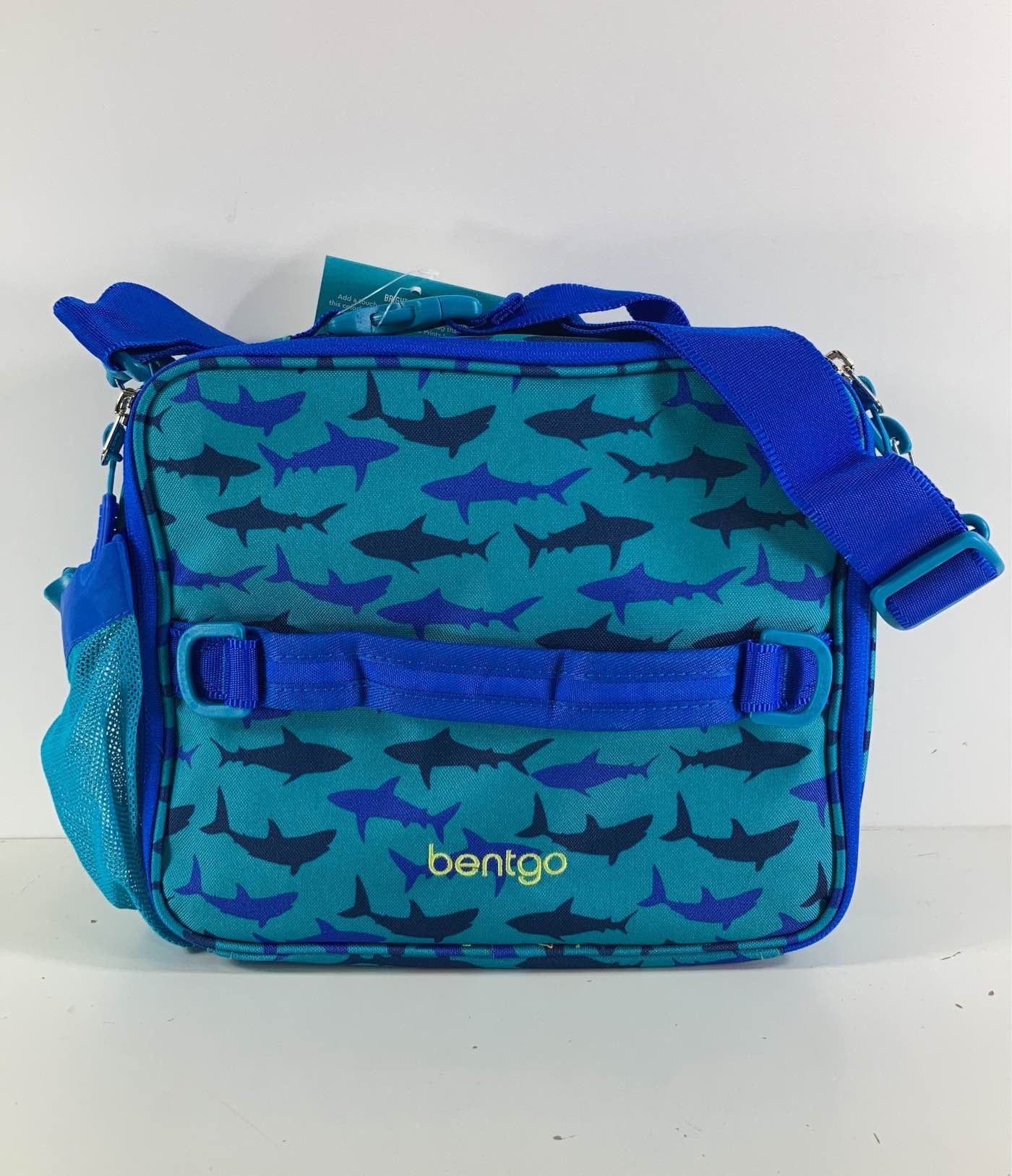 Bentgo Kids' Prints Double Insulated Lunch Bag, Durable, Water-Resistant  Fabric, Bottle Holder - Shark