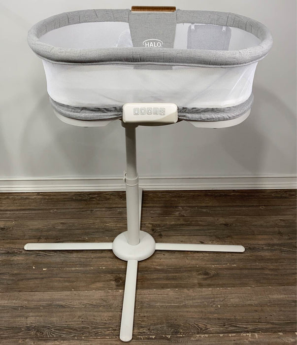 Shop Halo BassiNest Swivel Sleeper Luxe Series, Dove Grey Tweed at GoodBuy Gear