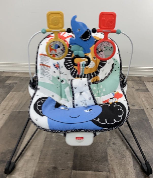 used Fisher Price Baby Bouncer, Lion Around