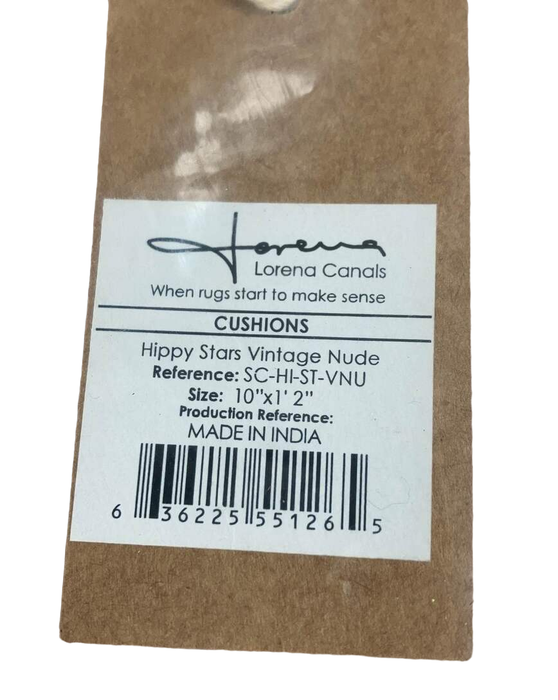 Shop Lorena Canals Hippy Stars Cushion, Vintage Nude at GoodBuy Gear
