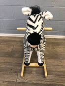 secondhand Happy Trails Zebra Plush Rocking Animal