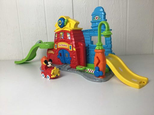 secondhand VTech VTech Go! Go! Smart Wheels Mickey Mouse Silly Slides Fire Station