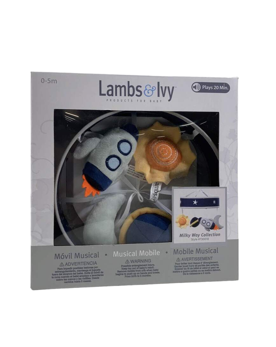 used Lambs & Ivy Musical Crib Mobile, Milky Way