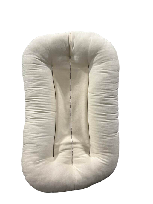 secondhand Snuggle Me Organic Sensory Infant Lounger with Cover, Natural