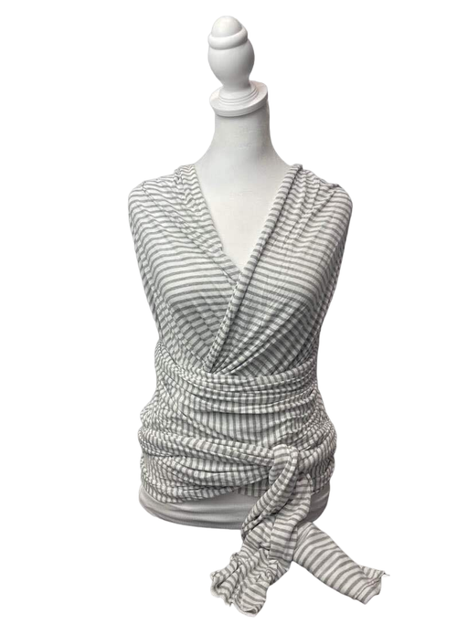 used Solly Baby Wrap, Natural Grey Stripe