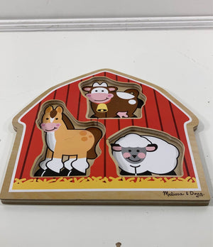 Melissa & Doug Farm Animals Jumbo Knob Wooden Puzzle
