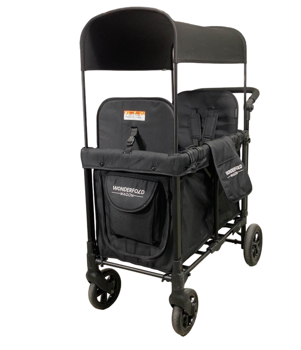 used Wonderfold W2 Original Multifunctional Double Stroller Wagon, 2021, Black