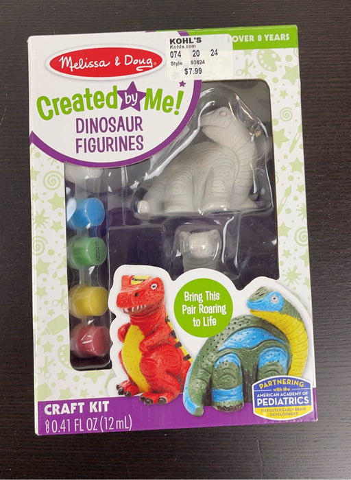 used Melissa & Doug Created By Me! Dinosaur Figurines Craft Kit