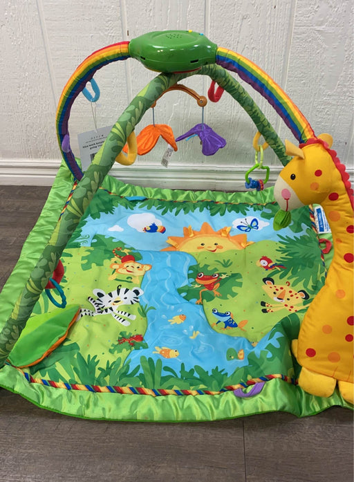 secondhand Fisher Price Rainforest Melodies and Lights Deluxe Gym