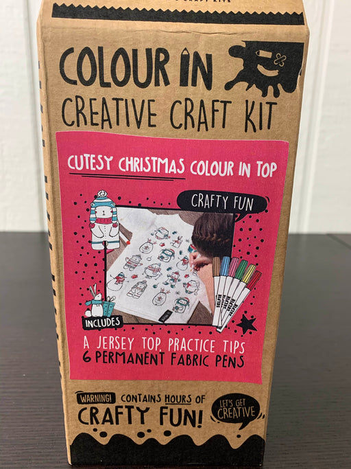 secondhand Selfie Craft Co. Color In Creative Craft Kit, Jersey Top Size 4/6