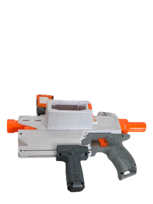 NERF Modulus Mediator Blaster - Fires 6 Darts in a Row, Pump Action, Slam  Fire, Includes 6-Dart Clip and 6 Official Nerf Elite Darts (