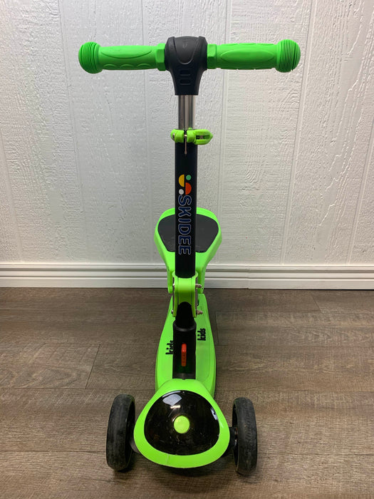 secondhand Skidee Kick Scooter with Removable Seat