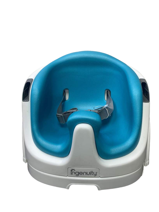 used Ingenuity Baby Base 2-in-1 Booster Seat, Peacock Blue