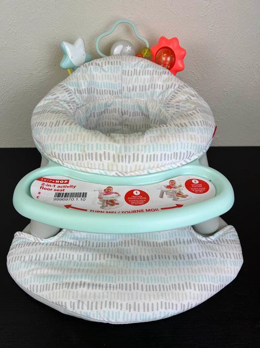 used Skip Hop 2-in-1 Sit-up Activity Baby Chair, Silver Cloud Lining