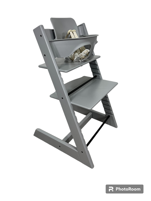 Stokke Tripp Trapp Complete High Chair, Storm Grey, Soft Sprinkle