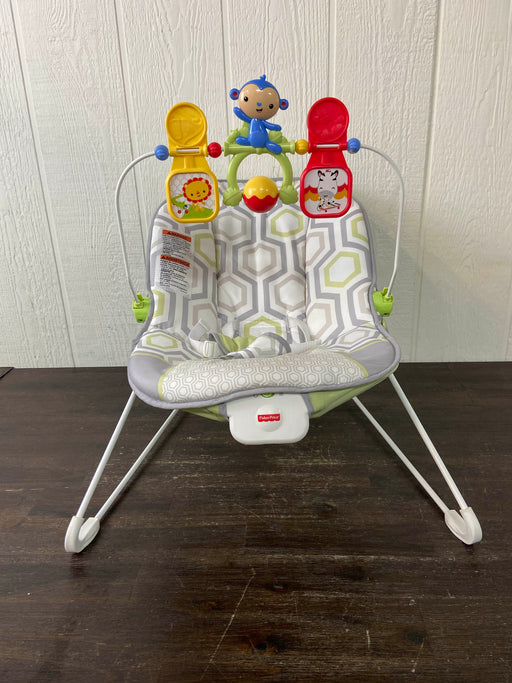 used Fisher Price Baby Bouncer, Geo Meadow