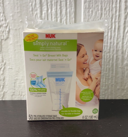 used NUK Breastmilk Storage Bags, 50 Pack