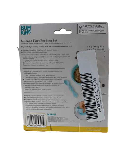 secondhand Bumkins Suction Silicone Baby Feeding Set