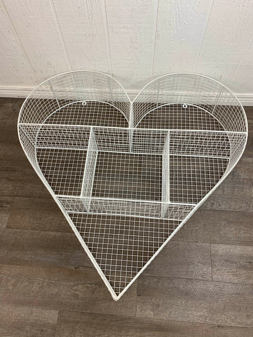 used Restoration Hardware Baby & Child Industrial Wire Cubby Heart Shelf