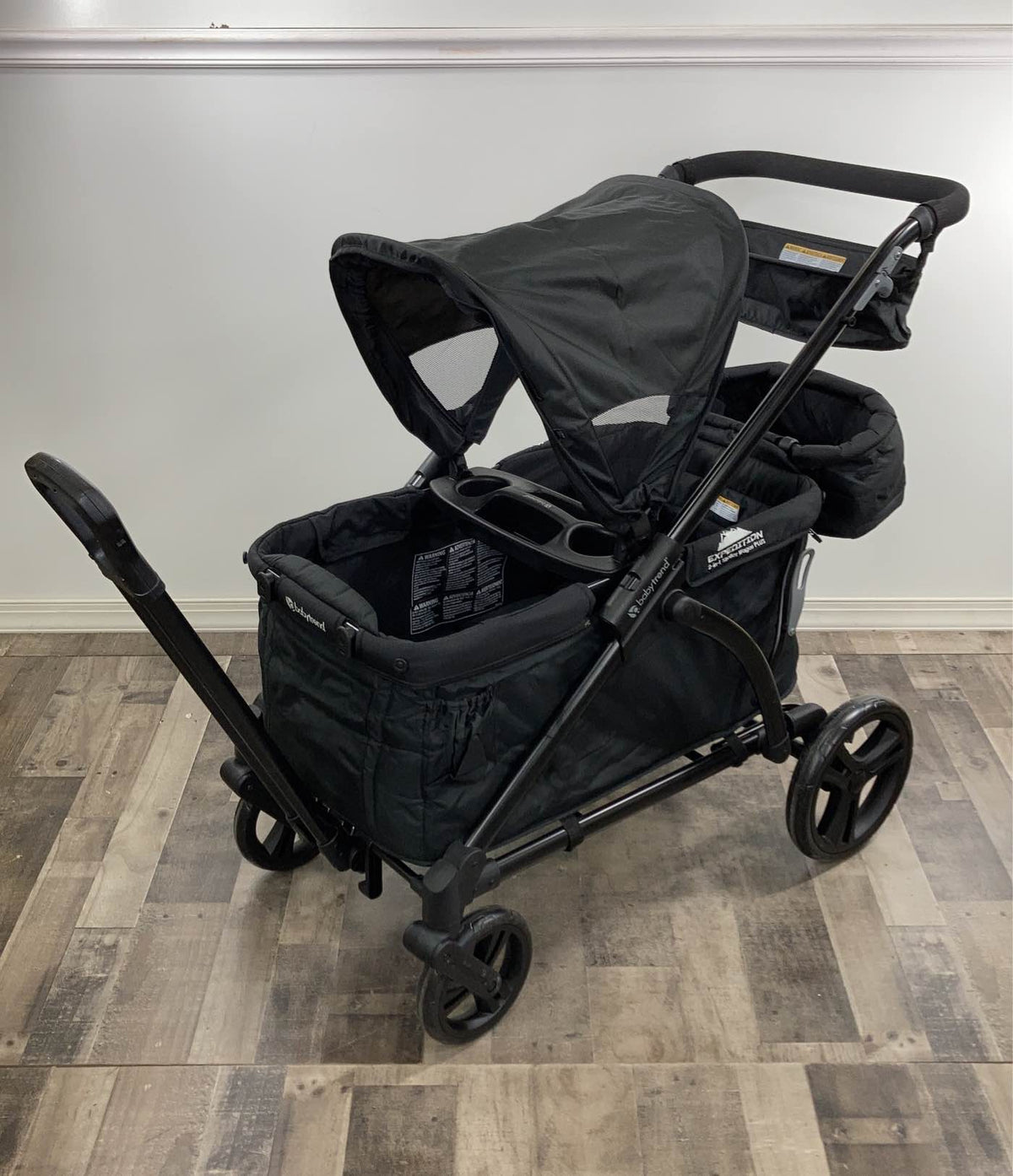 Baby Trend MUV Expedition 2-in-1 Stroller Wagon Pro, 2021, Ultra Black