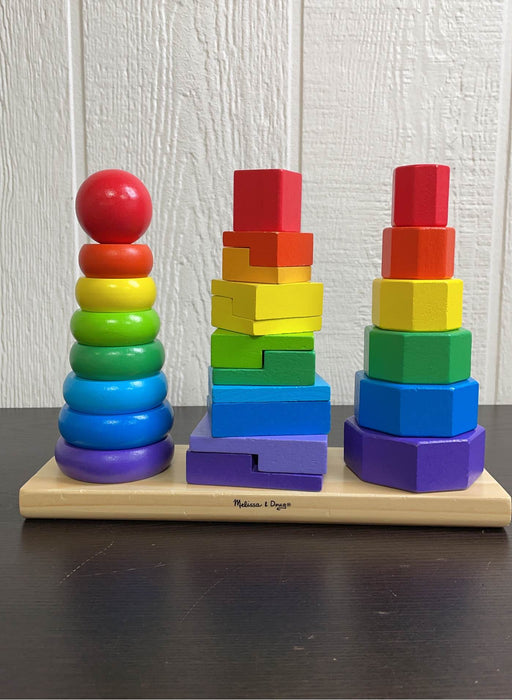 used Melissa & Doug Geometric Stacker
