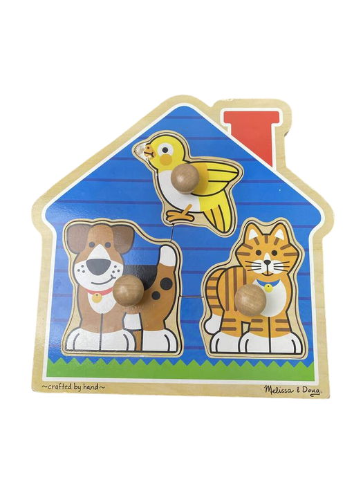 used Melissa & Doug Jumbo Knob Puzzle