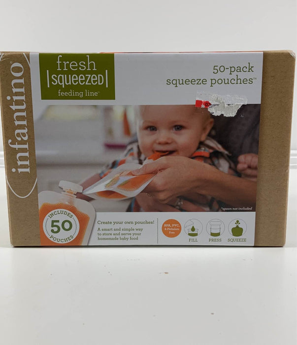 Shop Infantino Squeeze Pouches, 4 fl oz., 50 count at GoodBuy Gear
