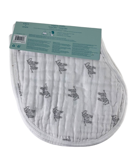 Shop Aden + Anais Cotton Muslin Burpy Bib, Animal Kingdom at GoodBuy Gear