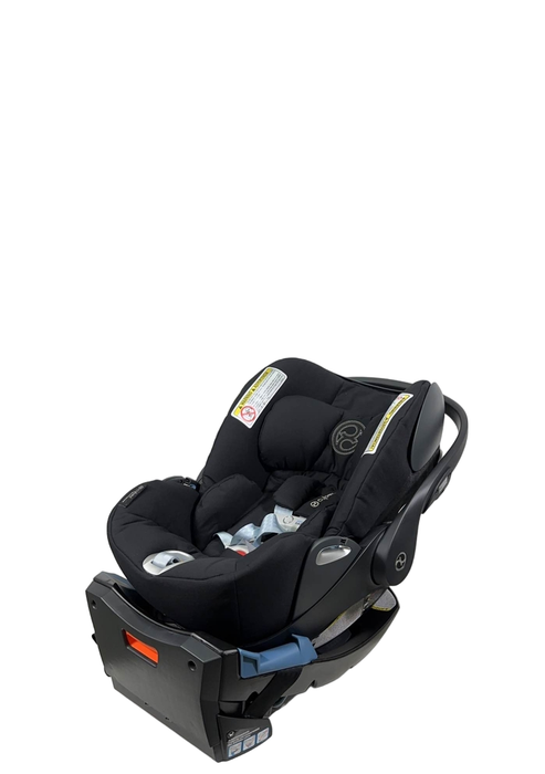 secondhand Cybex Cloud Q Infant Car Seat with SensorSafe, Stardust Black, 2023