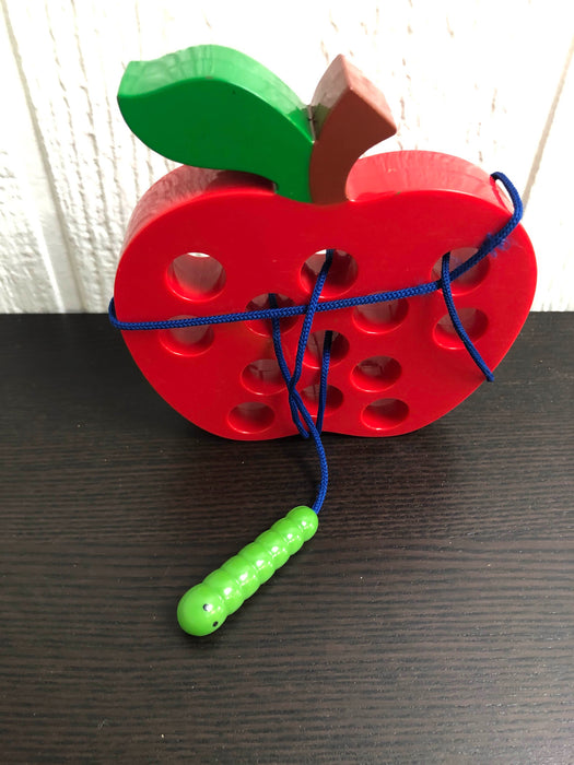 Lacing Apple Threading Toy