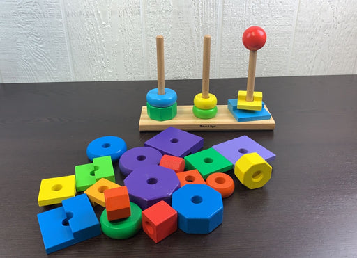 used Melissa & Doug Geometric Stacker