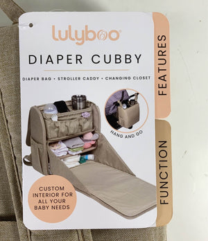 LulyBoo Lulyboo Diaper Bag convertible Backpack, Full Open