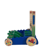 secondhand Melissa & Doug Chomp and Clack Alligator Push Toy