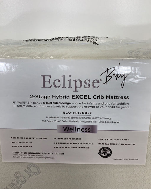 secondhand Eclipse Baby Wellness 2-Stage Hybrid EXCEL Crib Mattress