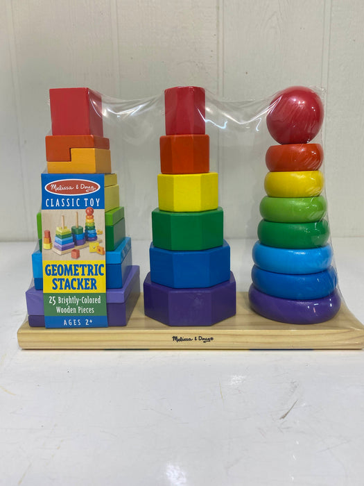 used Melissa & Doug Geometric Stacker