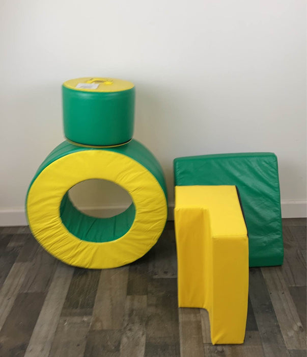 Shop Foamnasium Foam Blocks, | Color: Green & Yellow at GoodBuy Gear