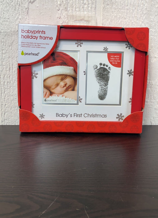 used Pearhead Babyprints Photo Frame, Holiday