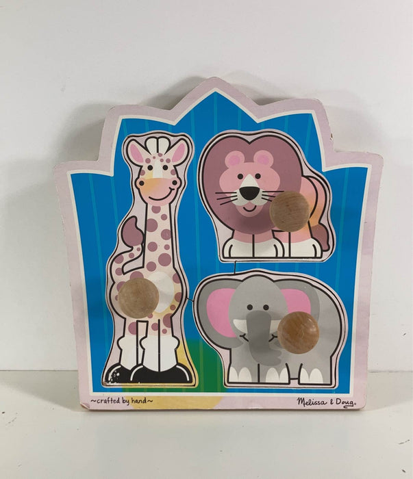 secondhand Melissa & Doug Jumbo Knob Puzzle