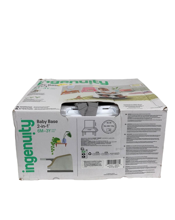 used Ingenuity Baby Base 2-in-1 Booster Seat, Cashmere