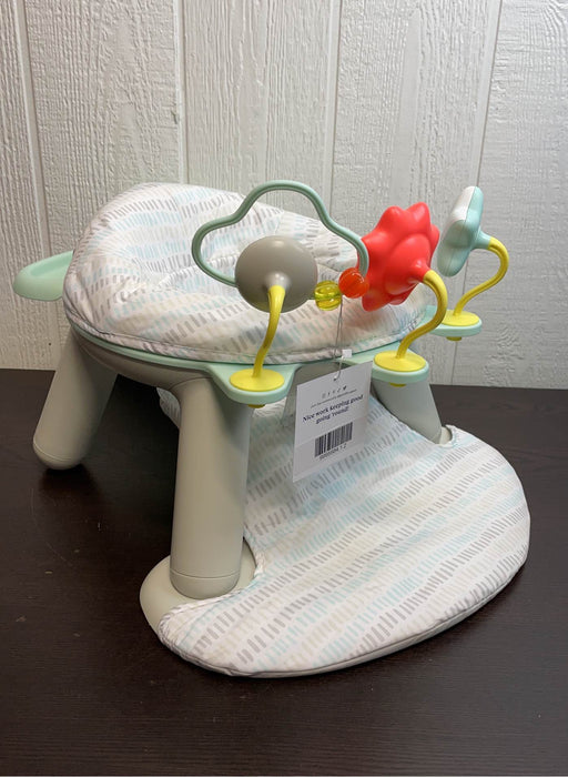 used Skip Hop 2-in-1 Sit-up Activity Baby Chair, Silver Cloud Lining