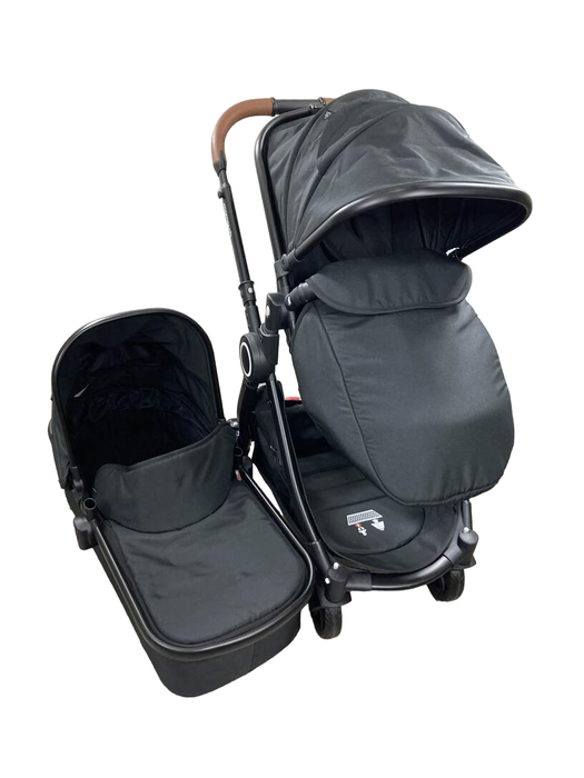 used Mompush Ultimate 2 Baby Stroller, 2022, Black with Black Frame