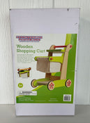 used Constructive Playthings Wooden Shopping Cart