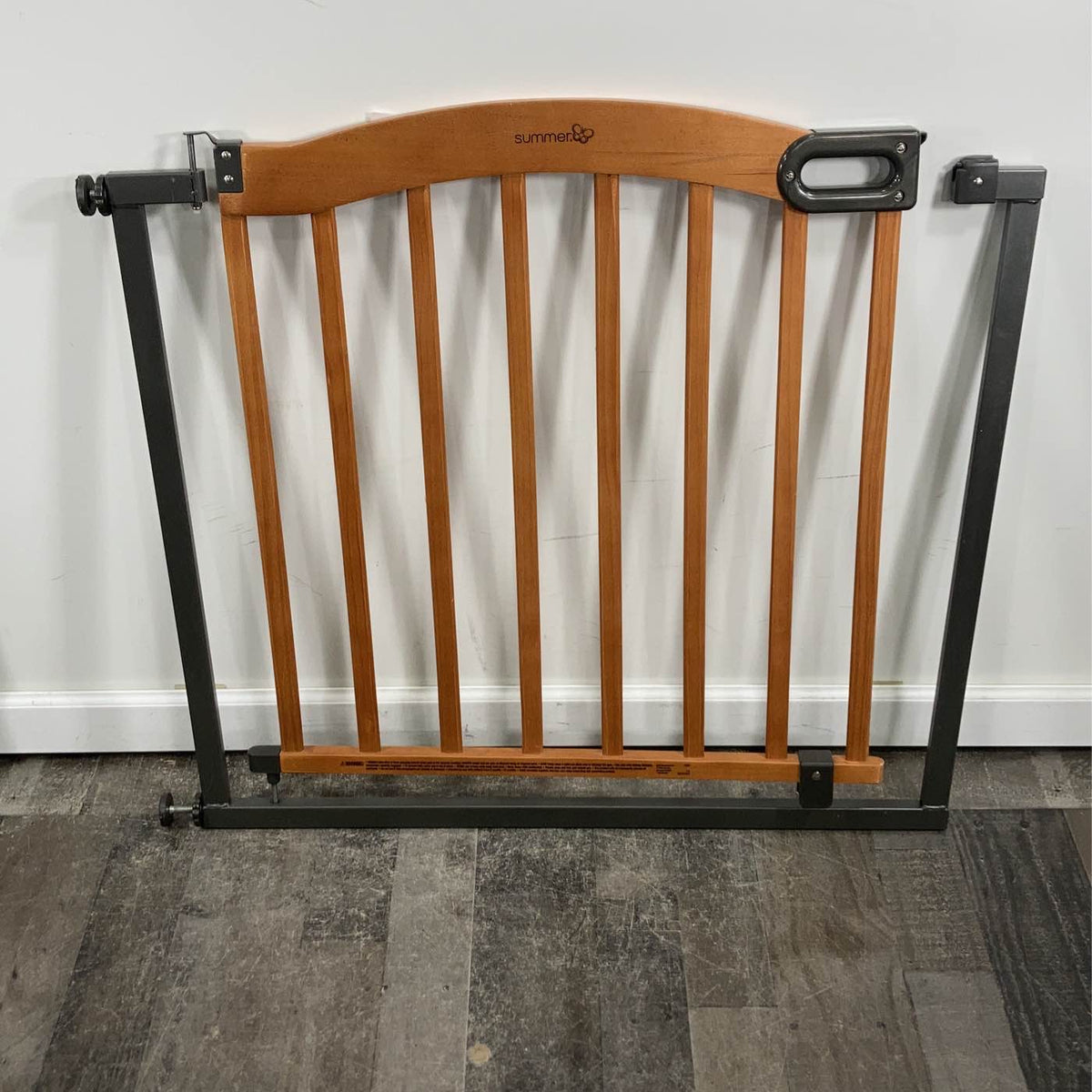 summer infant secure pressure mount deco gate Summer Infant Decorative Wood and Metal 32 in. Pressure Mounted Gate