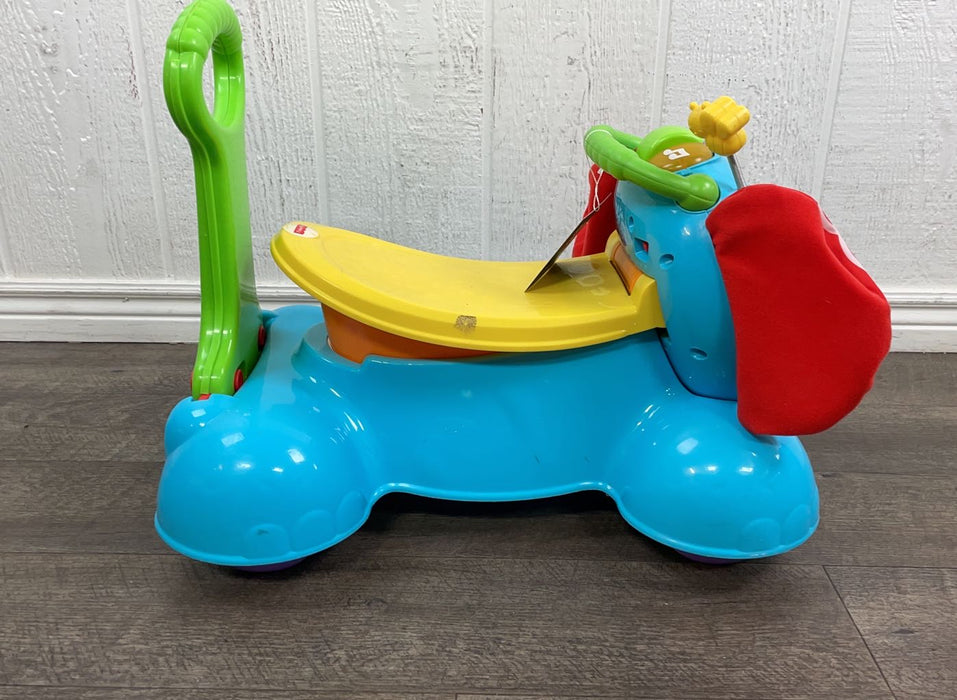 secondhand Fisher Price 3-in-1 Bounce, Stride, and Ride Elephant