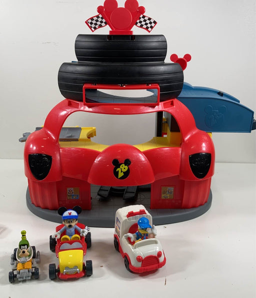 used Disney Mickey And The Roadster Racers Garage Playset